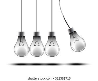 Light bulb idea,think different