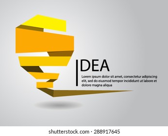 light bulb idea.vector illustration