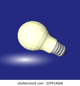 light bulb illuminates the darkness