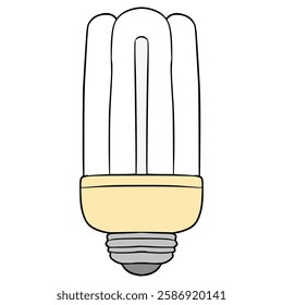 light bulb illustration hand drawn isolated vector