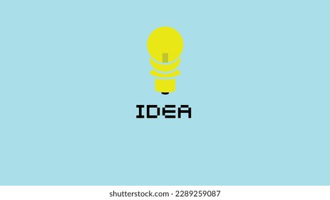 Light Bulb Illustration for Idea or presentation