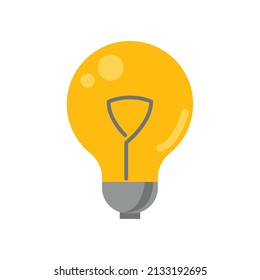 ilustración de la bombilla de luz sobre blanco