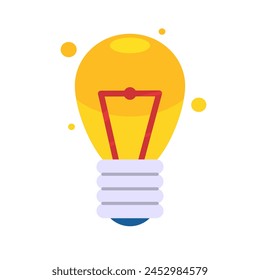 Light bulb illustration perfect for holiday promotions, festive designs, gift ideas, creativity concepts