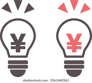 Light bulb illustration regarding electricity bill increase decrease