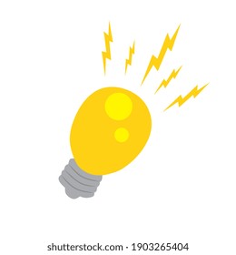 a light bulb, illustration of someone having an idea