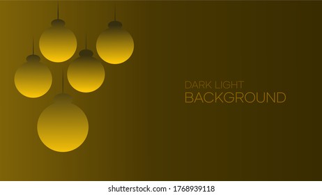 Light bulb illustration illustration that lights up yellow and brown, good for background wallpapers, desktops, and website backgrounds