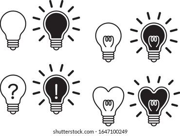 Light bulb image material set