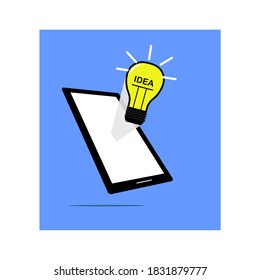 light bulb image on top of a smart phone