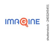 light bulb and imagine logo. light bulb imagine concept. imagine concept for business, education world
