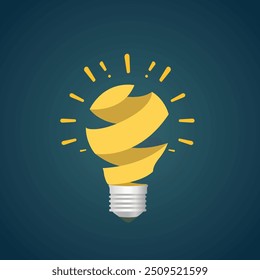 Light bulb infographics template creative Idea