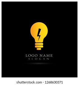 Light Bulb, Innovation & Idea Logo. Symbol & Icon Vector Template.