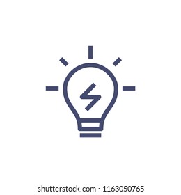 Light Bulb Innovation Idea Vector Line Icon Pixel Perfect. Editable 2 Pixel Stroke Weight. Outline Icon for Website Mobile App Presentation