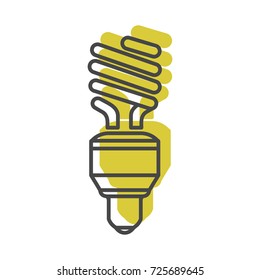 Light bulb Innovation lamp doodle icon vector illustration for design and web isolated on white background. Light bulb lamp vector object for label and advertising