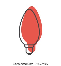 Light bulb Innovation lamp doodle icon vector illustration for design and web isolated on white background. Light bulb lamp vector object for label and advertising