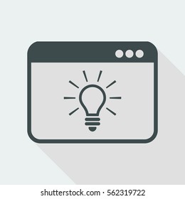 Light bulb - Innovative idea - Vector icon for computer website or application