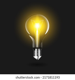 Light bulb inspiration bright idea