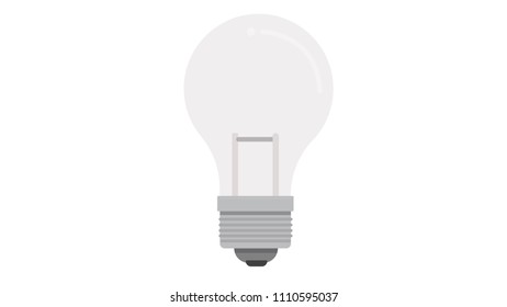 Light Bulb isolated flat illustration