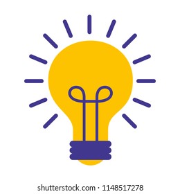 light bulb isolated icon