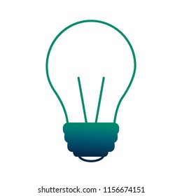 light bulb isolated icon