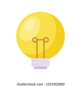 light bulb isolated icon
