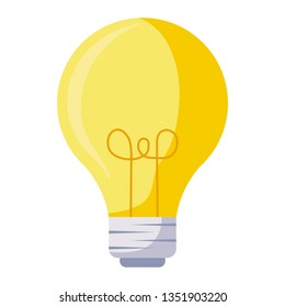 light bulb isolated icon
