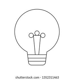 light bulb isolated icon