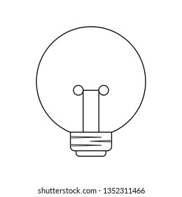 light bulb isolated icon
