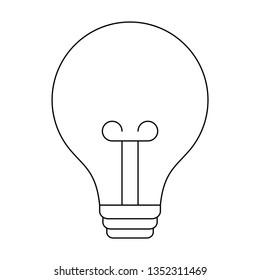 light bulb isolated icon