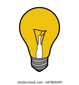 light bulb isolated icon