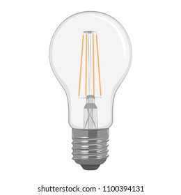 Light bulb isolated on white background