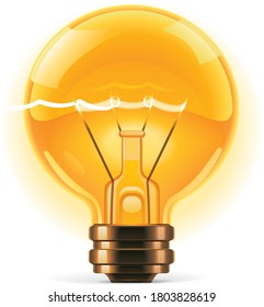 Light bulb isolated on white background 