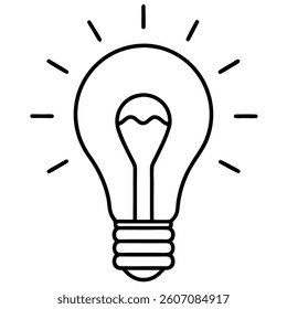 light bulb isolated on white background