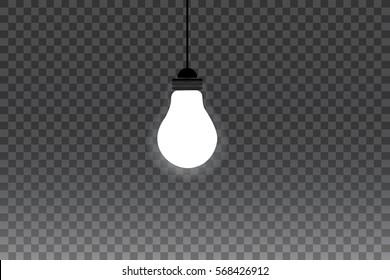 Light bulb isolated on white background