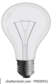 Light bulb isolated on a white background