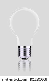 Light bulb, isolated, Realistic photo image. Vector Vector illustration EPS 10