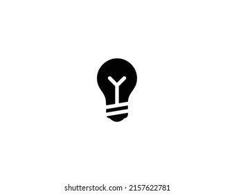 Light Bulb isolated vector illustration icon. Light Bulb emoji illustration icon
