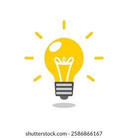 Light bulb - Isometric Illustration