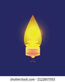 Glühbirne oder Lampe auf dunklem Hintergrund