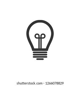 Light bulb lamp graphic icon design template isolated