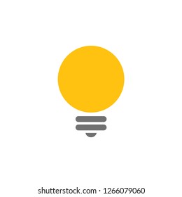 Light bulb lamp graphic icon design template isolated