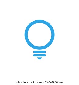 Light bulb lamp graphic icon design template isolated