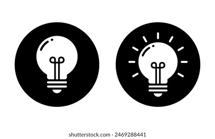 Light bulb, lamp icon in generic design