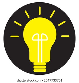 Light bulb lamp icon logo collection set