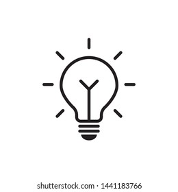 Light Bulb / Lamp Icon Vector Illustration