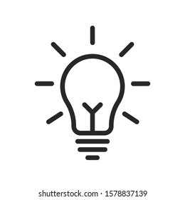 light bulb / lamp icon vector logo symbol illustration