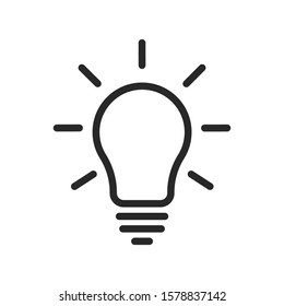 light bulb / lamp icon vector logo symbol illustration