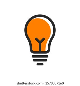 light bulb / lamp icon vector logo symbol illustration