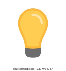 light bulb or lamp icon.  Vector image