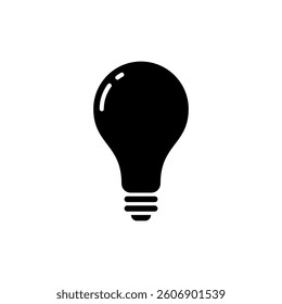 Light Bulb Lamp Icon Vector Template