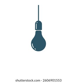 Light Bulb Lamp Icon Vector Template